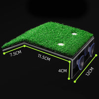 Turtle Basking Platform Simulation Grass Turtle Ramp for Fish Tank Aquarium