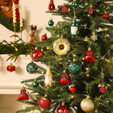 60 PCS Christmas Donut Santa Gnome Ball Hanging Ornament Set Style 3