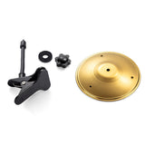 Clip-On Mini Desktop Cymbal Drum Musical Instrument Desk Toy for Music Lovers Gold