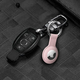 4 Pack AirTag Holders with Carabiner Silicone Protective Case Compatible with Apple AirTag Keychain for Keys Bags Luggage Pet Collar