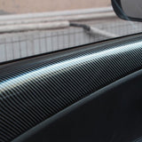 5D Gloss Black Carbon Fibre Fiber Vinyl Car for Car Motorcycles