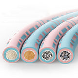6 Sections Adjustable Fitness Hula Hoop Detachable Home Exercise For Adults Pink