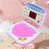 Educational Laptop Toy with Music Bilingual Learning for Ages 4 Years Pink
