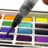 50 Colors Watercolor Paint Set with Brushes for Artists and Hobbyists