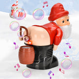 Electric Santa Bubble Machine with Funny Sounds for Christmas Party Style 1