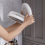 Table Fan USB Foldable Desktop Fan Portable Air Circulator Fan with Night Light