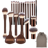 20PCS Makeup Brushes Set with Eyeshadow Concealer and Foundation Brushes for Women