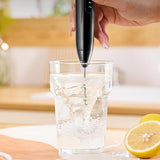 USB Electric Handheld Milk Frother for Coffee & Drinks Black
