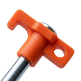10PCS 7 Inch Heavy Duty Tent Stakes for Camping Tents Canopy Tarp with High Visibility Orange Head