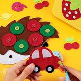 40Pcs Squares Polyester Felt Fabric Sheets For DIY Art Handcraft Mix Colour
