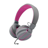 Wired Stereo Gaming Headphone Over-Ear Headset with Microphone Rose Red