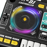 DJ Mixer Musical Toy with Mic & LED Lights