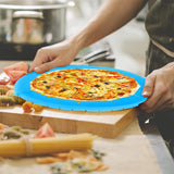 Adjustable Pie Crust Edge Shield Silicone Guard for Baking Blue