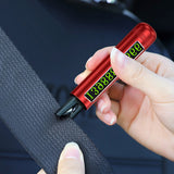 3-in-1 Car Safety Hammer – Window Breaker Belt Cutter & Parking Sign Red