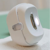 Electric Nail Clipper 2-Speed Automatic Nail Trimmer with LED Light and Nail Dust Collector White