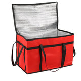 Extra Large Insulated Cooler Bag Foldable Food Delivery Bag Thermal Tote for Catering Picnic Camping Red