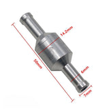 2 PCS One Way Non Return Check Valve for Fuel Petrol Diesel Small
