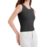 Underwear Round Neck Slim Fit Fall Winter Warm Baselayer Top for Women for Daily Wear & Layering Black