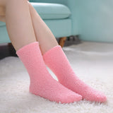 5 Pairs Womens Fuzzy Socks Cozy Fluffy Winter Warm Slipper Soft Home Sleeping Socks