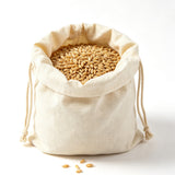 10 PCS Reusable Canvas Drawstring Storage and Gift Bags