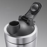 750ml Protein Shaker Bottle with Mixing Ball Stainless Steel Shake Cup Gym Workout Drink Mixer