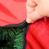 3pc Large Christmas Tree Storage Bags – PE Water-Resistant with Reinforced Handles & Zipper Red