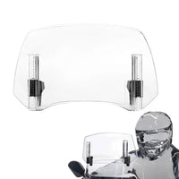 Universal Adjustable Motorcycle Windshield Extension – Clip-On Windscreen Deflector