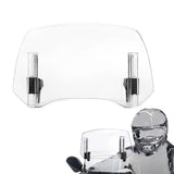 Universal Adjustable Motorcycle Windshield Extension – Clip-On Windscreen Deflector