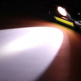 Dual Light USB Rechargeable Waterproof COB Camping Headlight with Rechargeable Battery