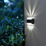8 Pcs LED Solar Wall Lights Solar Porch Light for Garden Fence Pathway White Light