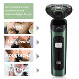 4-in-1 Electric Razor USB Rechargeable Rotary Shaver for Men