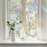 Rainbow Window Privacy Film Heat Control Film For Day Night Privacy Protection