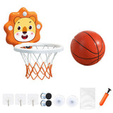 Adjustable Indoor Basketball Hoop Mini Basketball Set Yellow