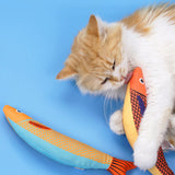 3Pcs Saury Fish Cat Toys Interactive Cat Kitten Kicker Teething Toys