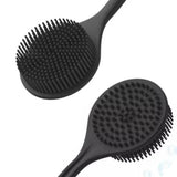 3 Piece Set Silicone Back Scrubber for Shower Body Bath Brush Set with Long Handle