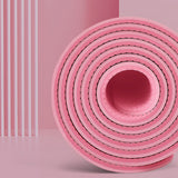 TPE Yoga Mat Non-Slip Workout Mat with Alignment Lines