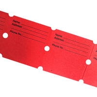 1000Pcs Tacticai Raffle Tickets for Carnivals Events Entry Reward Fundraiser Prizes Red