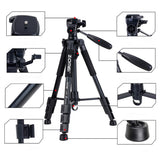 Portable Camera Tripod Adjustable Panhead Travel Stand for DSLR Camera Smart Phone