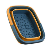 Collapsible Foot Bath Basin with Massage Acupoints Blue