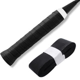 10 Pcs Tennis Racket Grip Tape PU Anti-Slip Overgrip Black