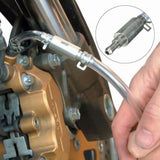 2Pcs Brake Bleeder Hose One Way Valve Tube Bleeding Tool for Motorcycle Car