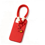 3PCS Red Christmas Wrist Straps Phone Case Lanyards and Keychains Style2