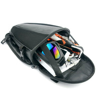 Water-Resistant Motorcycle Tail Bag PU Leather Back Seat Carry Bag
