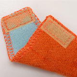 2 PCS Cotton Fire Resistant Foam Hard Hat Sweatbands with Hook and Loop Orange