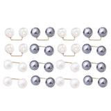 16Pcs Brooch Pins Anti-Exposure Neckline Safety Pins Artificial Pearl Clips for Women Girls Style 4