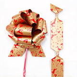 12 PCS Double Sided Printed Christmas Pull Ribbon Bows for Gift Wrapping