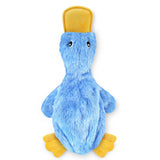 Interactive Plush Duck Dog Toy – Chew Toy for Small Dogs Blue