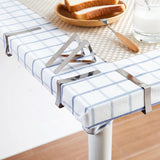 12Pcs Stainless Steel Tablecloth Clips Desk Table Cloth Cover Clamps Holder Party Wed