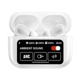Smart LCD Display Bluetooth Earbuds Touch Screen Wireless Headphones