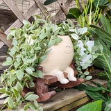 Smily Face Planter Pot Cute Resin Flower Succulent Plant Pot